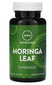 Feuille de moringa en capsules, vegan