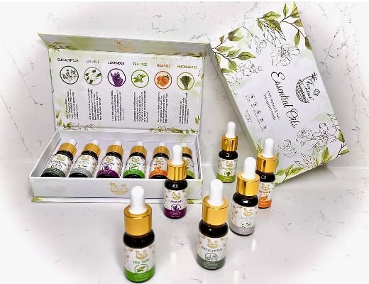 Coffret cadeaux de 6 huiles essentielles 10ml