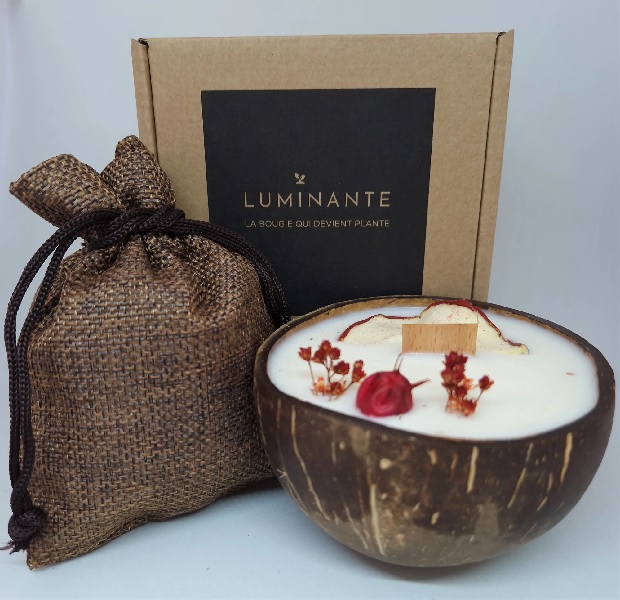 La Coco Coffret Bougie Pomme d'amour