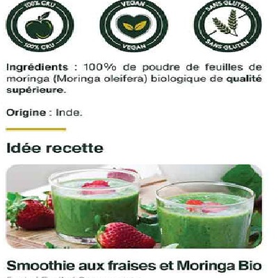 Poudre de Moringa Bio Super Aliment Arbre de Vie - Image 4